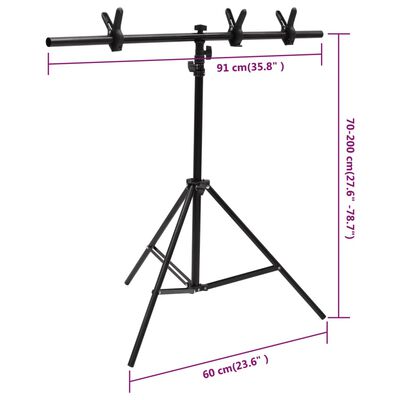 VidaXL Komplet za foto studio z lučmi, ozadjem in reflektorjem