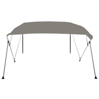 vidaXL Bimini tenda s 4 loki siva 243x244x137 cm