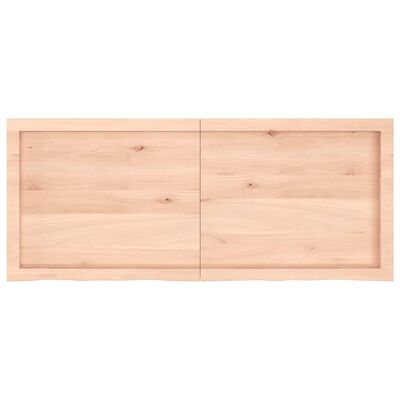 vidaXL Mizna plošča 120x50x(2-4) cm neobdelana trdna hrastovina