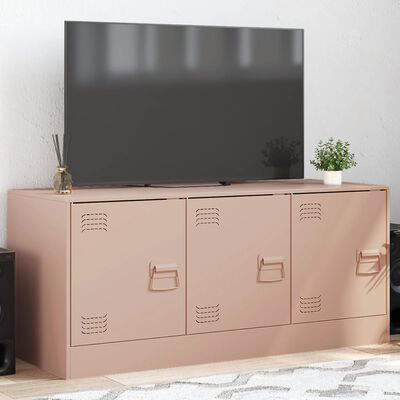 vidaXL TV omarica roza 99x39x44 cm jeklo