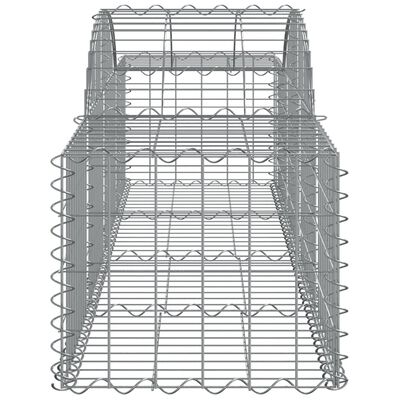 vidaXL Obokane gabion košare 5 kosov 200x50x40/60 cm pocinkano železo