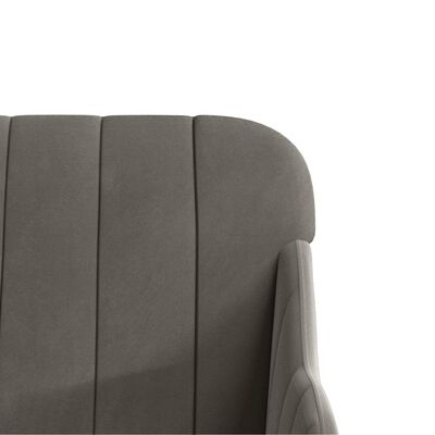 vidaXL Fotelj temno siv 63x76x80 cm žamet