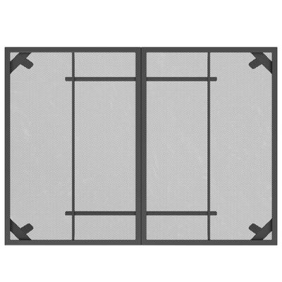 vidaXL Vrtna miza antracit 110x80x72 cm jeklena mreža