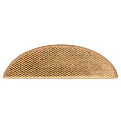 vidaXL Samolepilne preproge za stopnice 15 kos 56x17x3 cm sisal