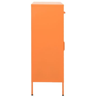 vidaXL Omara za shranjevanje oranžna 80x35x101,5 cm jeklo