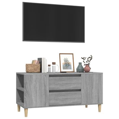 vidaXL TV omarica siva sonoma 102x44,5x50 cm inženirski les