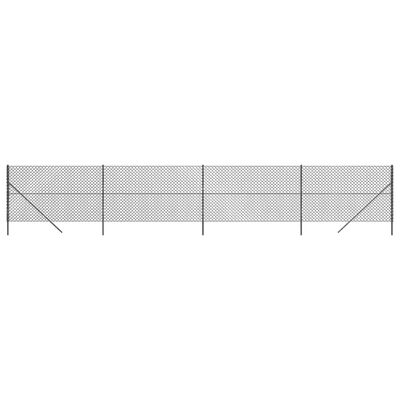 vidaXL Mrežna ograja antracitna 1,6x10 m