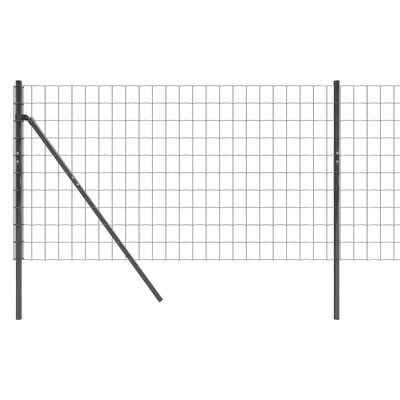 vidaXL Ograja iz žične mreže antracitna 1x25 m pocinkano jeklo