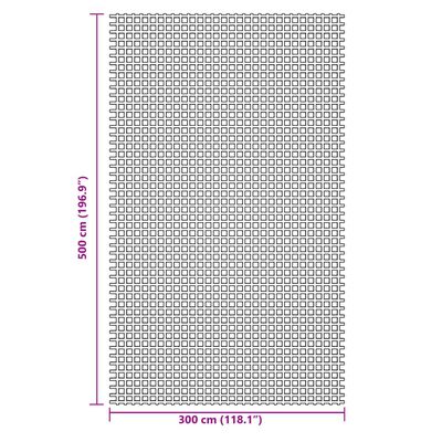 vidaXL Podloga za kampiranje zelena 5x3 m