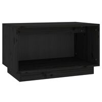 vidaXL TV omarica črna 60x35x35 cm trdna borovina