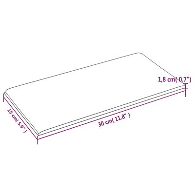 vidaXL Stenski paneli 12 kosov črni 30x15 cm žamet 0,54 m²