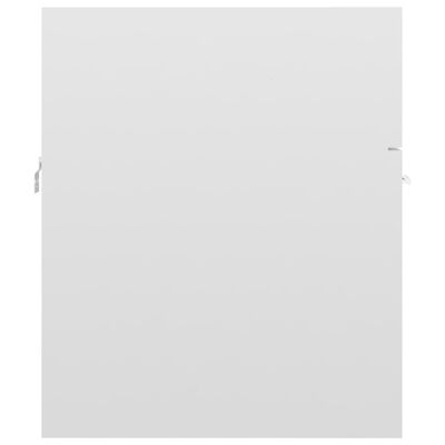vidaXL Omarica za umivalnik visok sijaj bela 41x38,5x46 cm