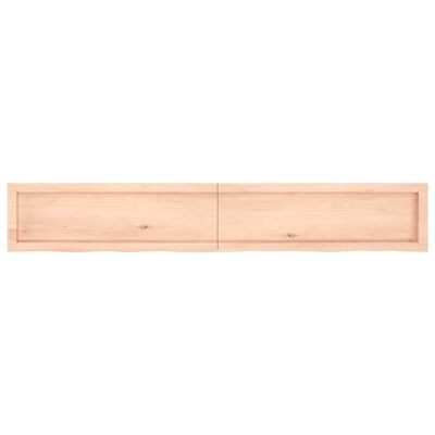 vidaXL Kopalniški pult 180x30x(2-4) cm neobdelan trden les