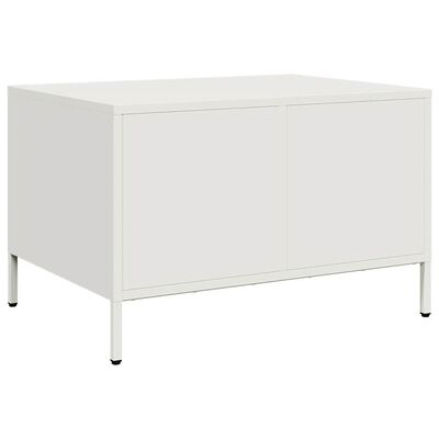 vidaXL TV omarica bela 68x50x43,5 cm hladno valjano jeklo