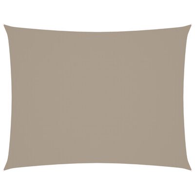 vidaXL Senčno jadro oksford blago pravokotno 3x4,5 m taupe