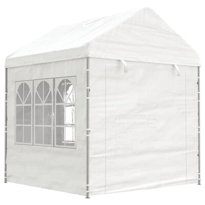 vidaXL Paviljon s streho bel 17,84x2,28x2,69 m polietilen