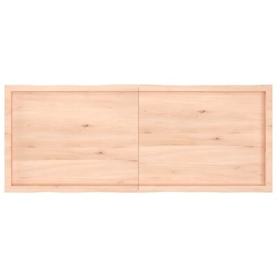 vidaXL Mizna plošča 160x60x(2-6) cm neobdelana hrastovina naraven rob