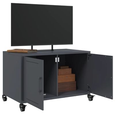 vidaXL TV omarica antracit 68x39x43,5 cm hladno valjano jeklo