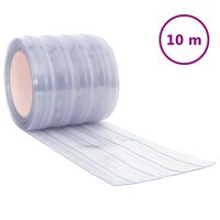 vidaXL Zavesa za vrata prozorna 200 mm x 1,6 mm 10 m PVC