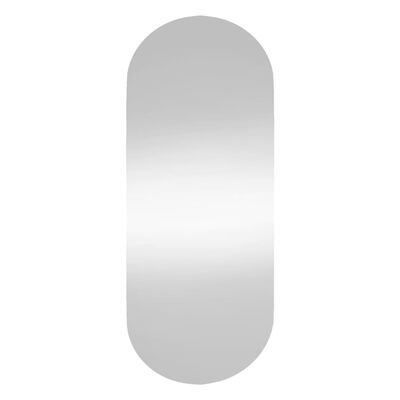 vidaXL Stensko ogledalo 40x90 cm steklo ovalno