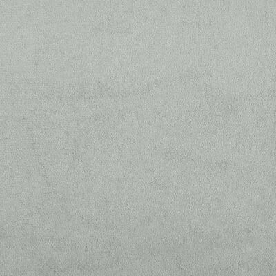 vidaXL Vzglavna stranica svetlo siva 120 cm žamet