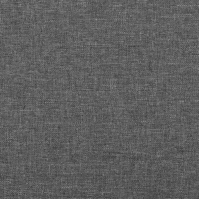 vidaXL Vzglavje z ušesi temno sivo 183x23x78/88 cm blago