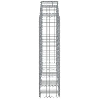 vidaXL Obokane gabion košare 4 kosi 200x50x160/180 cm pocinkano železo