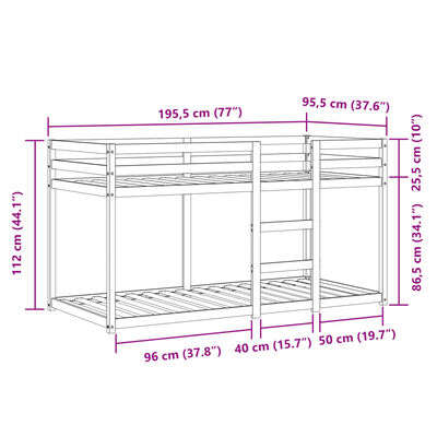 vidaXL Pograd z zavesami moder 90x190 cm trdna borovina