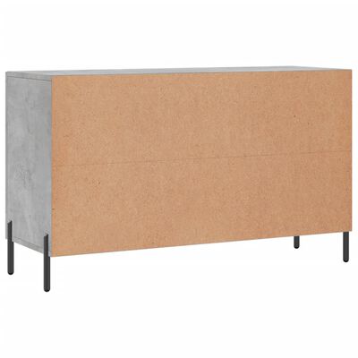 vidaXL Komoda betonsko siva 100x36x60 cm inženirski les