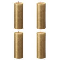 Bolsius Rustikalne stebričaste sveče Shimmer 4 kosov 190x68 mm