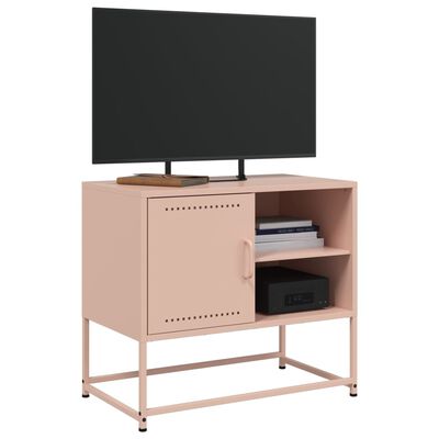 vidaXL TV omarica roza 68x39x60,5 cm jeklo