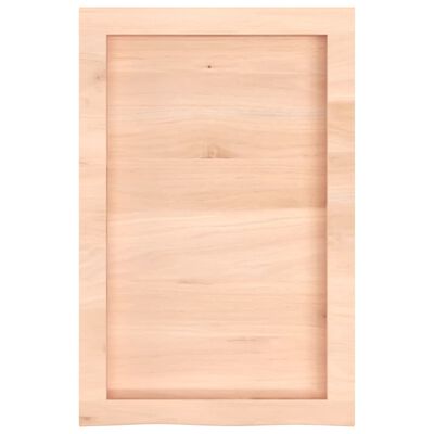 vidaXL Kopalniški pult 40x60x(2-6) cm neobdelan trden les