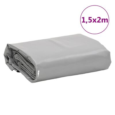 vidaXL Ponjava siva 1,5x2 m 650 g/m²