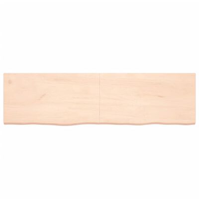 vidaXL Kopalniški pult 180x50x(2-4) cm neobdelan trden les