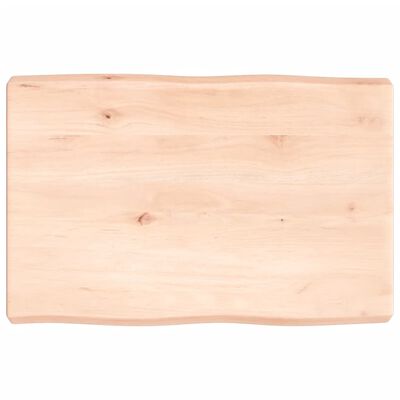 vidaXL Mizna plošča 60x40x(2-6) cm neobdelana hrastovina naraven rob