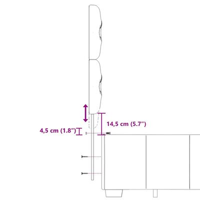 vidaXL Box spring postelja z vzmetnico temno siva 120x190 cm blago