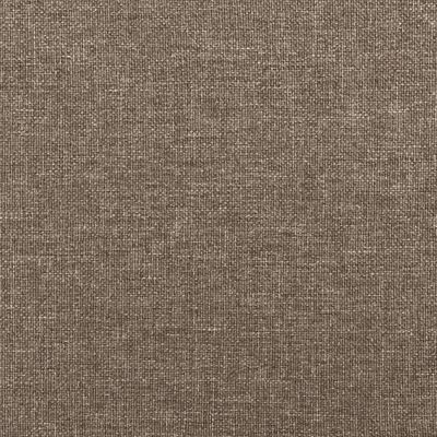 vidaXL Box spring postelja z vzmetnico taupe 120x190 cm blago