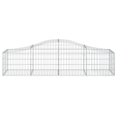 vidaXL Obokane gabion košare 3 kosi 200x50x40/60 cm pocinkano železo