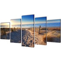 Set platen s printom peščene plaže 200 x 100 cm