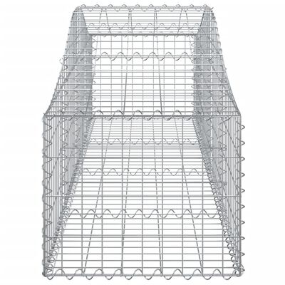 vidaXL Obokane gabion košare 5 kosov 200x50x40/60 cm pocinkano železo