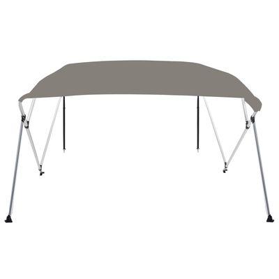 vidaXL Bimini tenda s 4 loki siva 243x180x137 cm