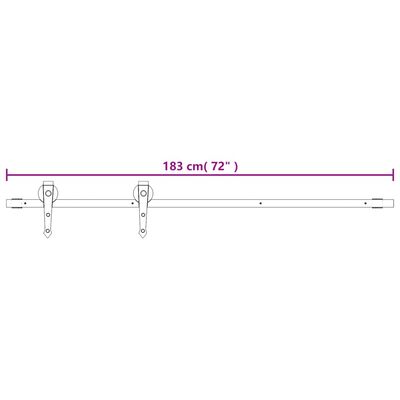 vidaXL Drsna vrata s kompletom vodil 90x210 cm trdna borovina