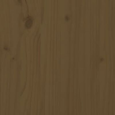 vidaXL Posteljni okvir medeno rjav iz borovine 120x200 cm
