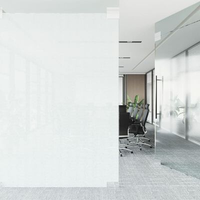 vidaXL Folija za okna 3 kosi statična matirana prozorna bela PVC