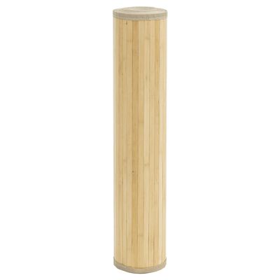 vidaXL Preproga pravokotna svetlo naravna 100x400 cm bambus