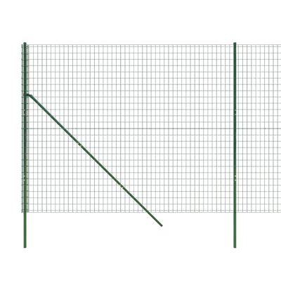 vidaXL Ograja iz žične mreže zelena 2,2x25 m pocinkano jeklo