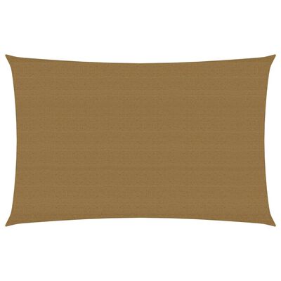 vidaXL Senčno jadro 160 g/m² taupe 2x4 m HDPE