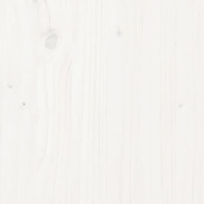 vidaXL Klubska mizica bela 80x50x35 cm trdna borovina