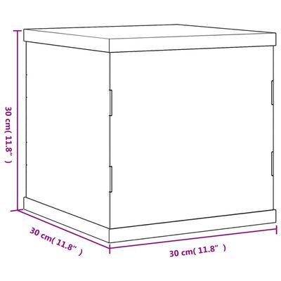 vidaXL Razstavna škatla prozorna 30x30x30 cm akril