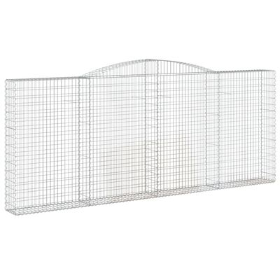 vidaXL Obokane gabion košare 6 kosi 400x30x160/180 cm pocinkano železo